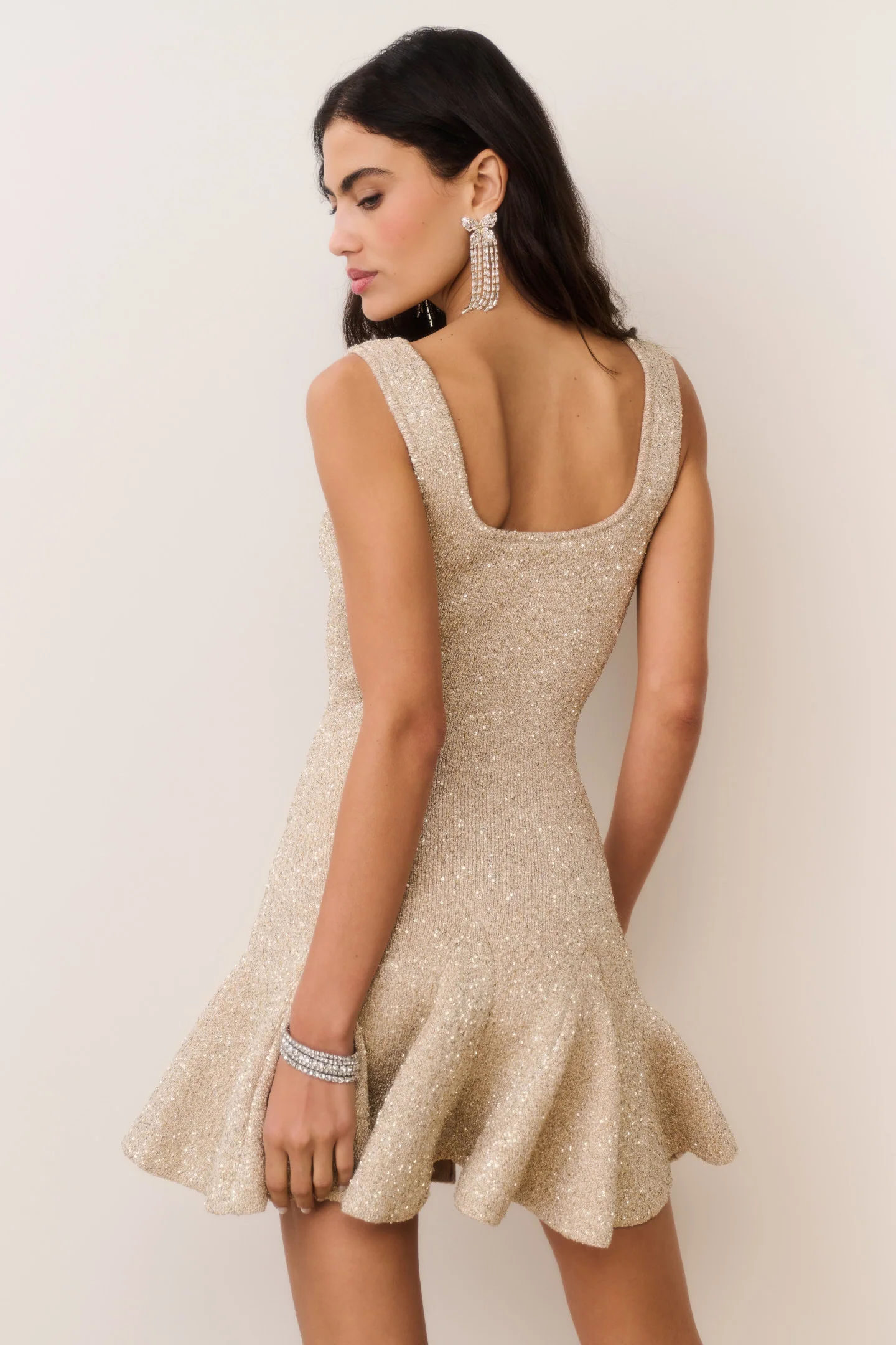 Sarajane Sequin Stretch Knit Mini Dress - Image 4