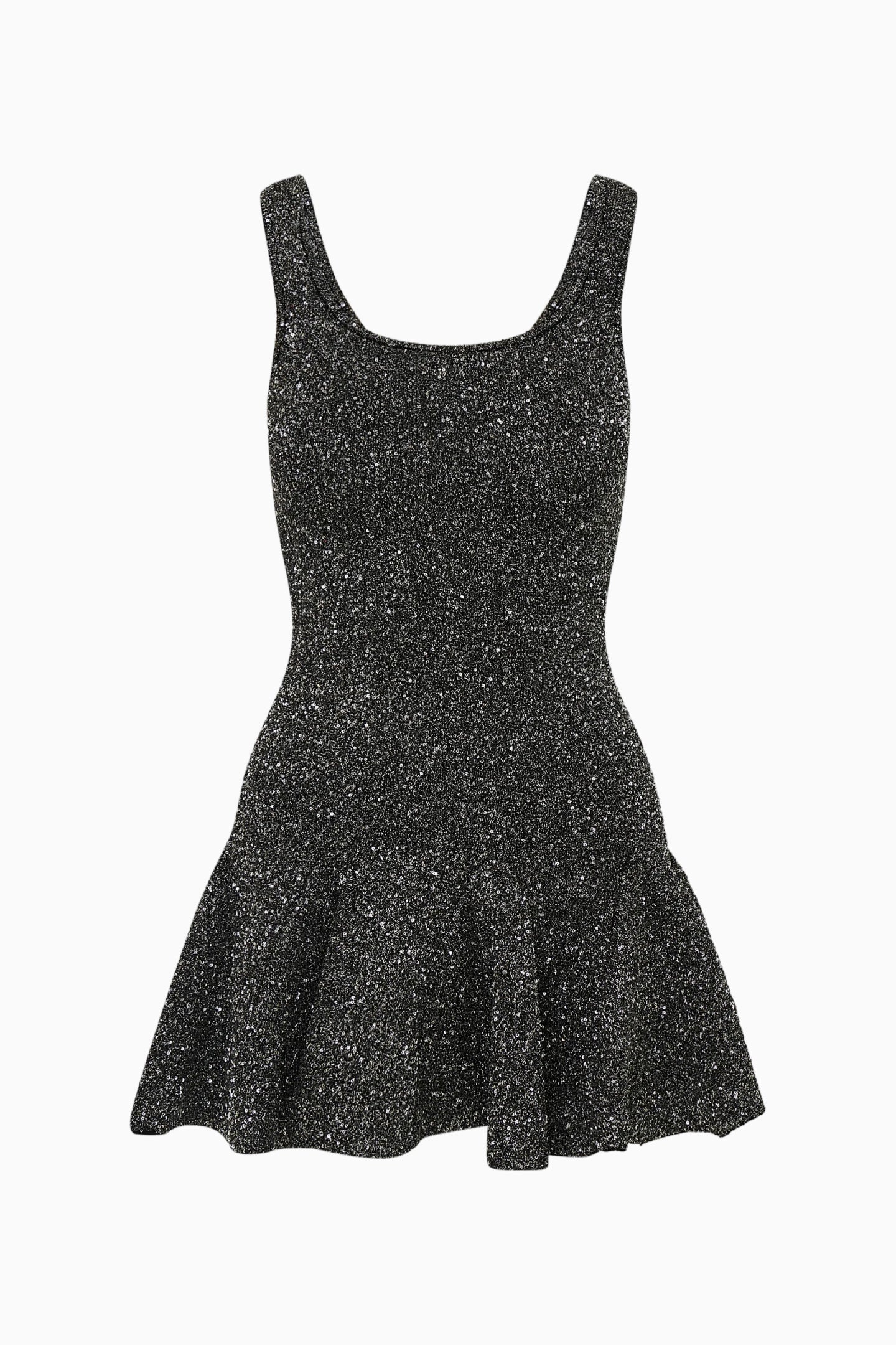 Sarajane Sequin Stretch Knit Mini Dress - BLACK - Image 8