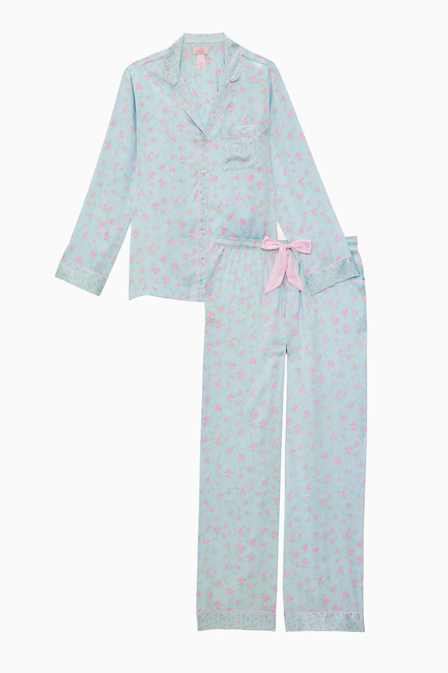 PINK x LoveShackFancy Satin PJ Set - Image 4