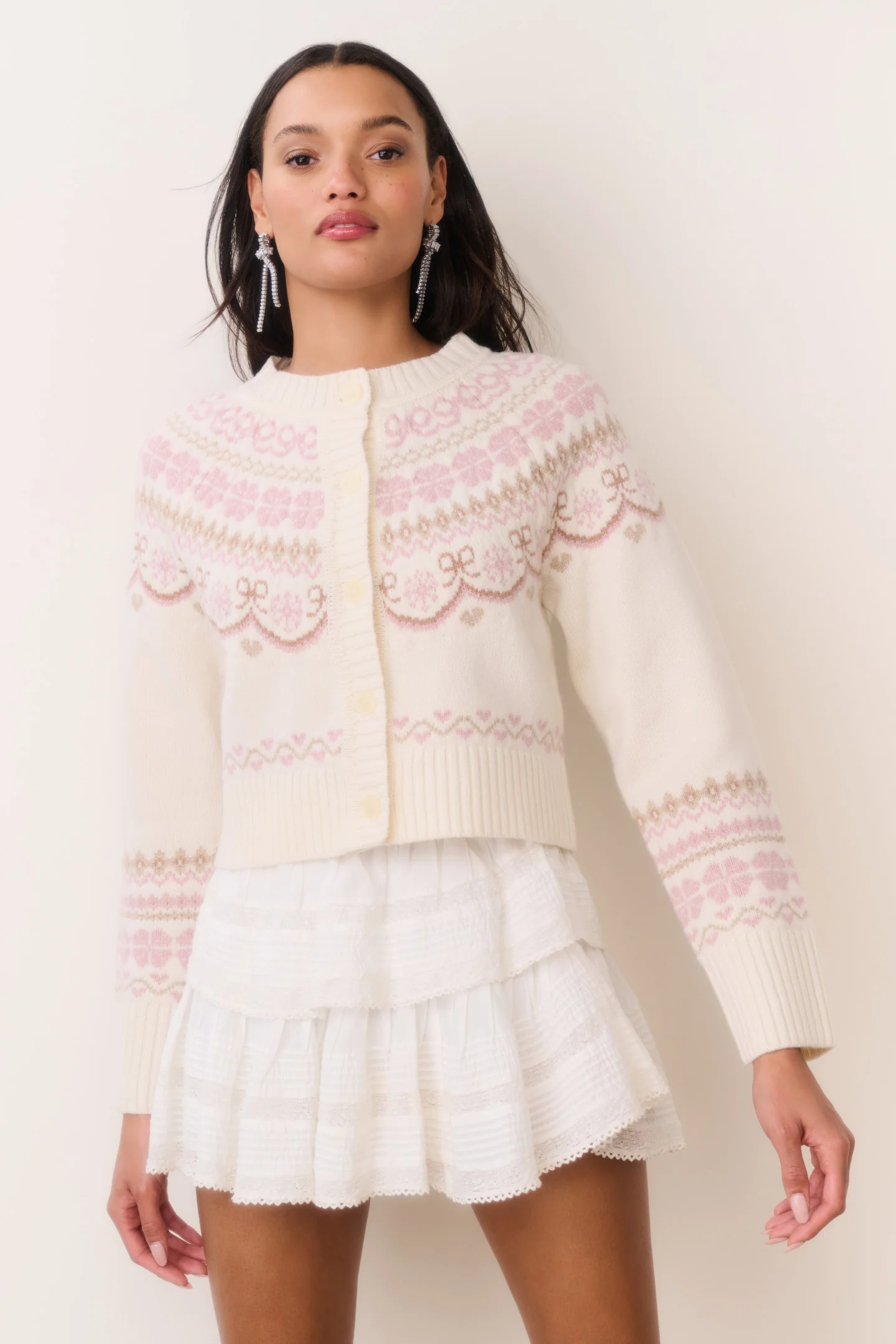 Shantae Wool Fair Isle Cardigan - Image 2