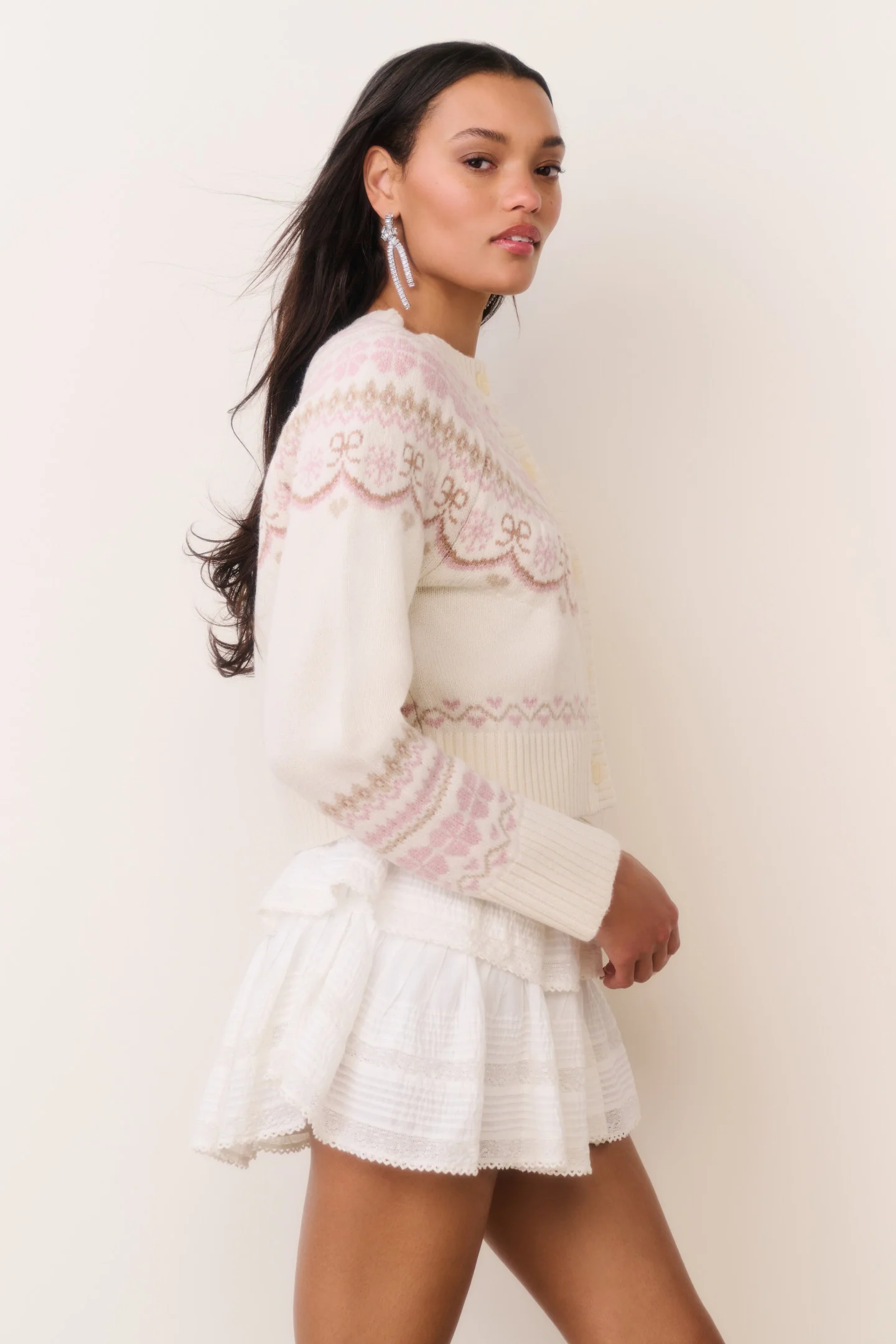 Shantae Wool Fair Isle Cardigan - Image 3