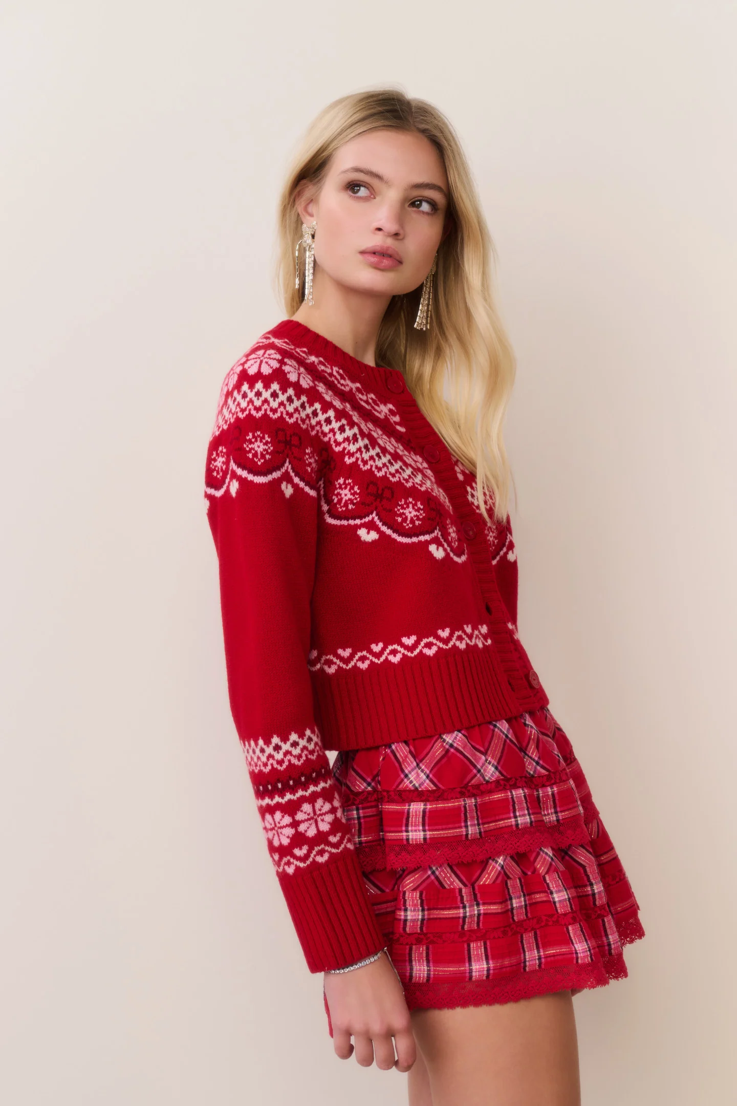 Shantae Wool Fair Isle Cardigan - Image 8