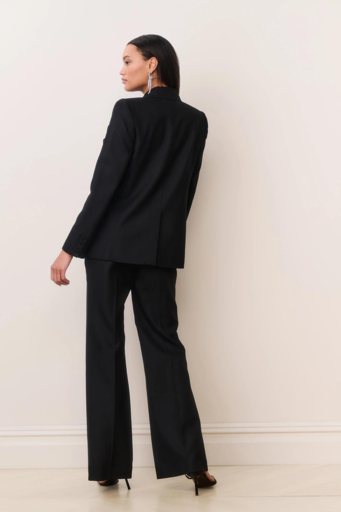 Shayne Wool-Blend Bow-Embellished Blazer - Image 4