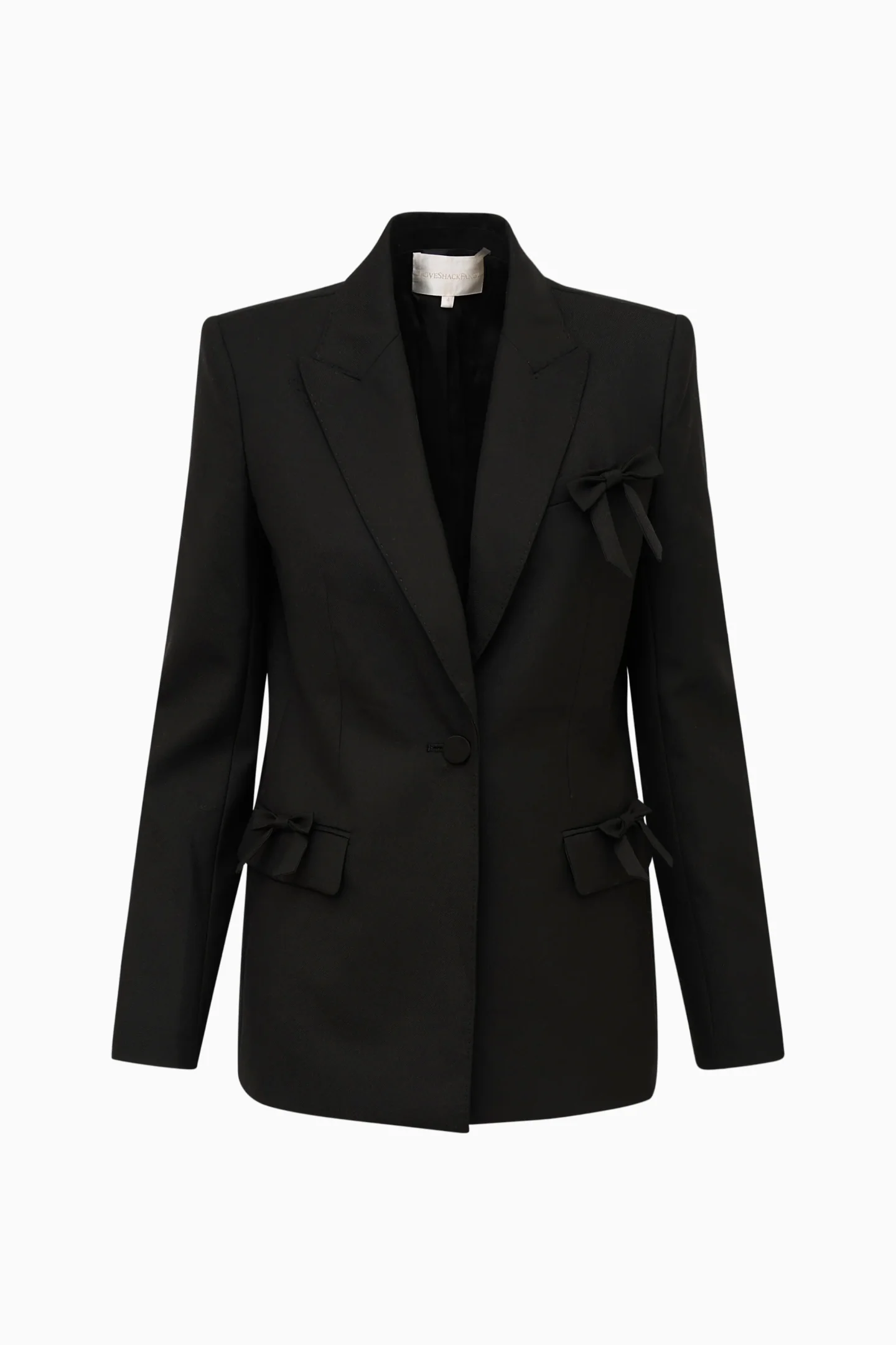 Shayne Wool-Blend Bow-Embellished Blazer - Image 5