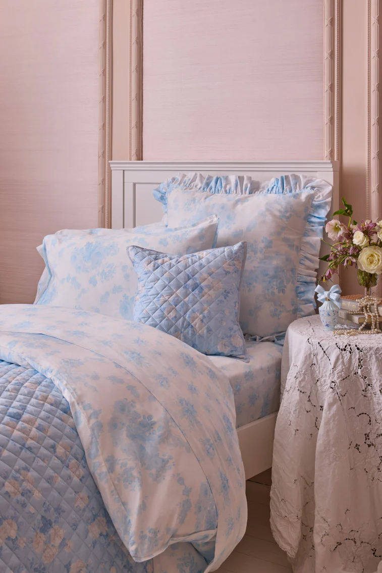 Floral Cotton Sateen Sheet Set - Image 6