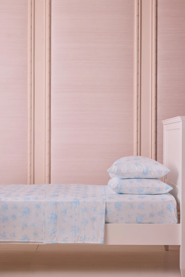 Floral Cotton Sateen Sheet Set - Image 4