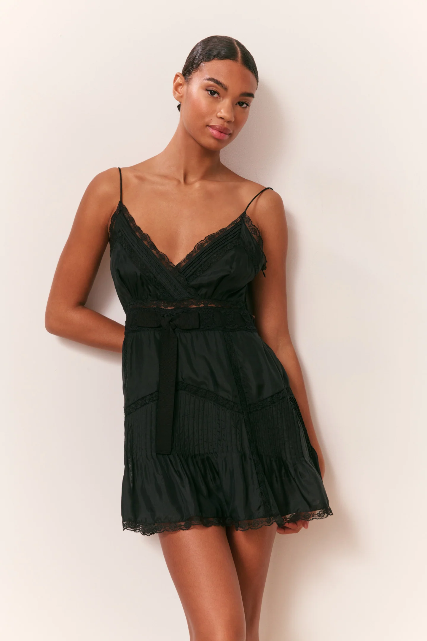 Sibelle Silk Ribbon Mini Dress - Image 2