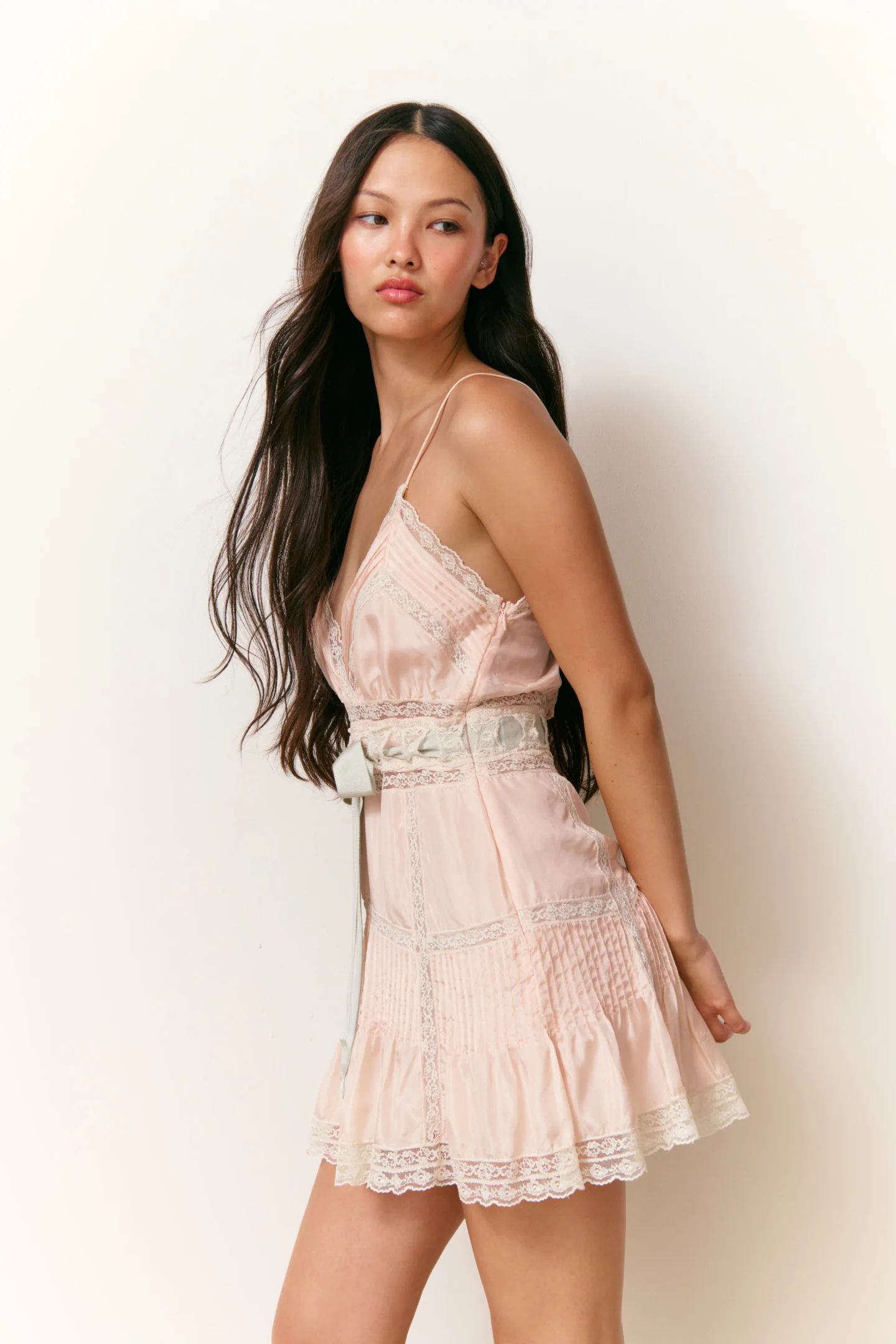 Sibelle Silk Ribbon Mini Dress - Image 8