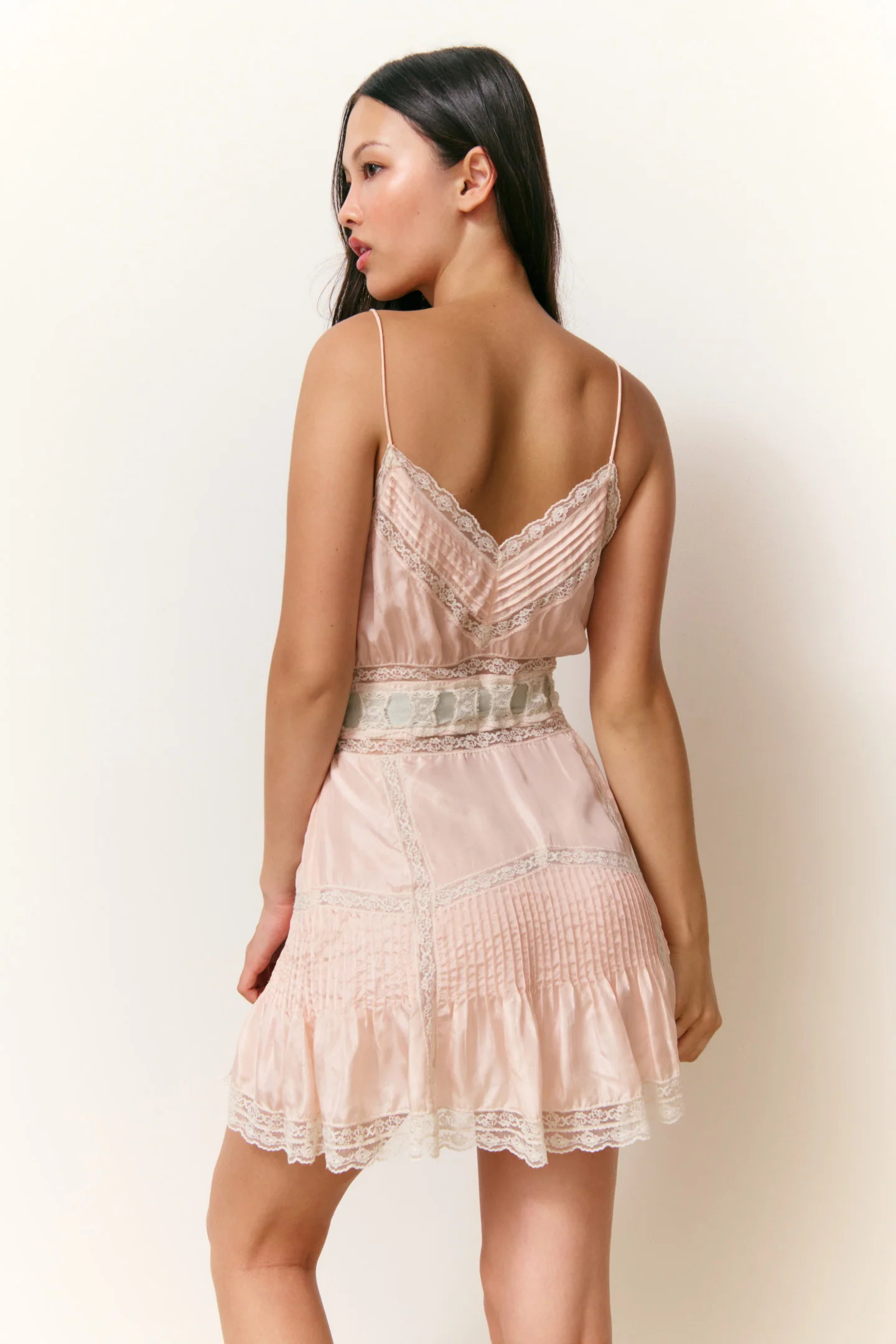Sibelle Silk Ribbon Mini Dress - Image 9