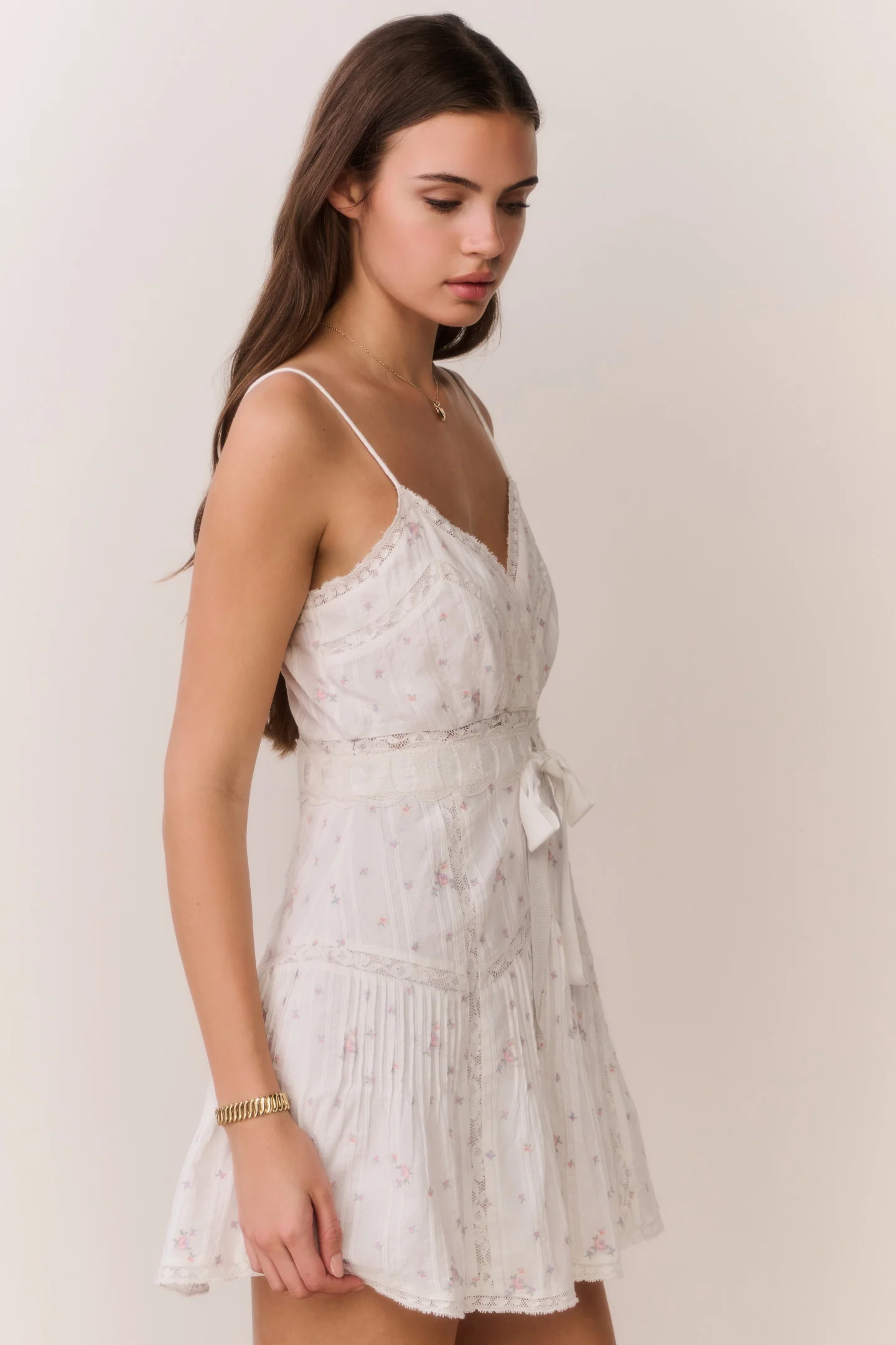 Sibelle Floral Embroidered Cotton Mini Dress - Image 5