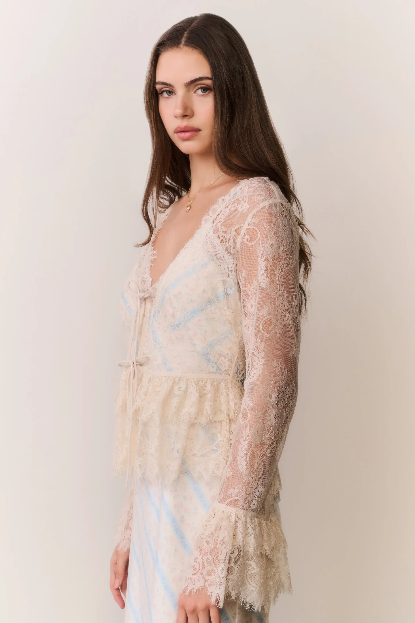 Siddie Sheer Lace Top - Image 6