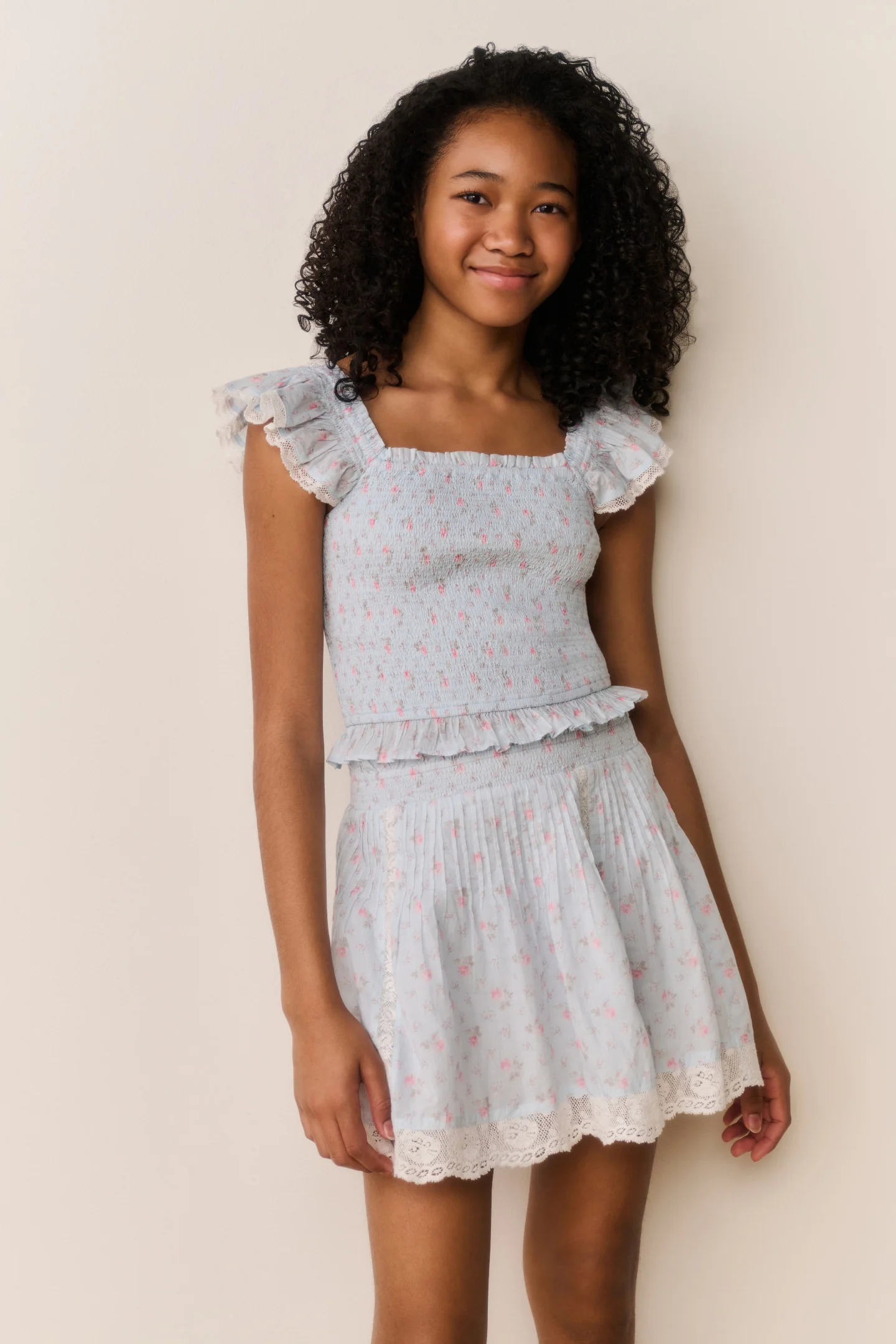 Tween Solena Floral Cotton Skirt - Image 2