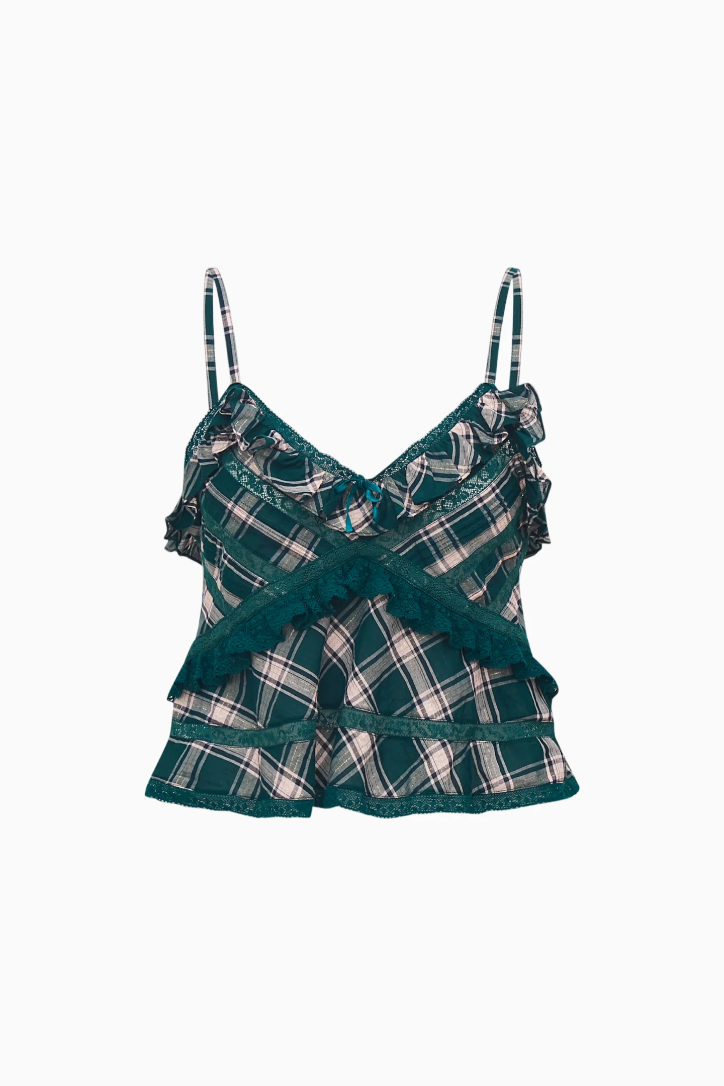 Sormina Tartan Cotton Top - Image 12
