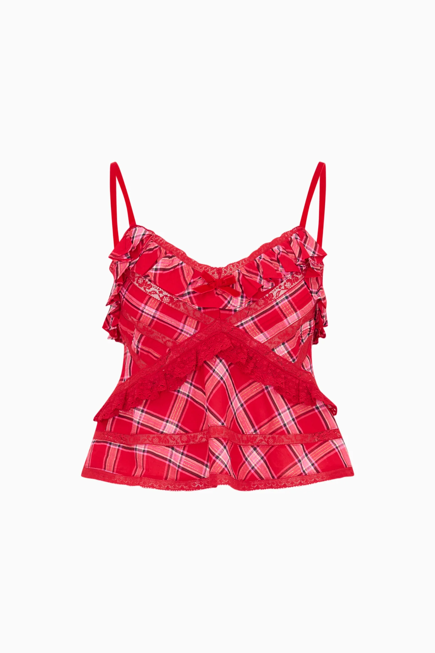 Sormina Tartan Cotton Top - Image 6