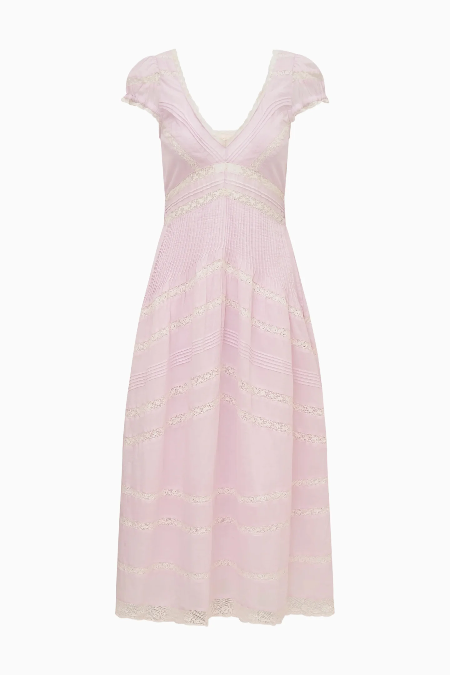 Suvi Pink Cotton Midi Dress - Image 5