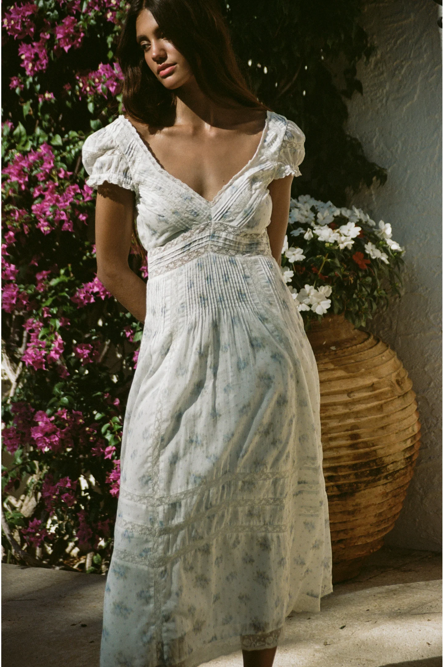 Suvi Floral Cotton Midi Dress - Image 2