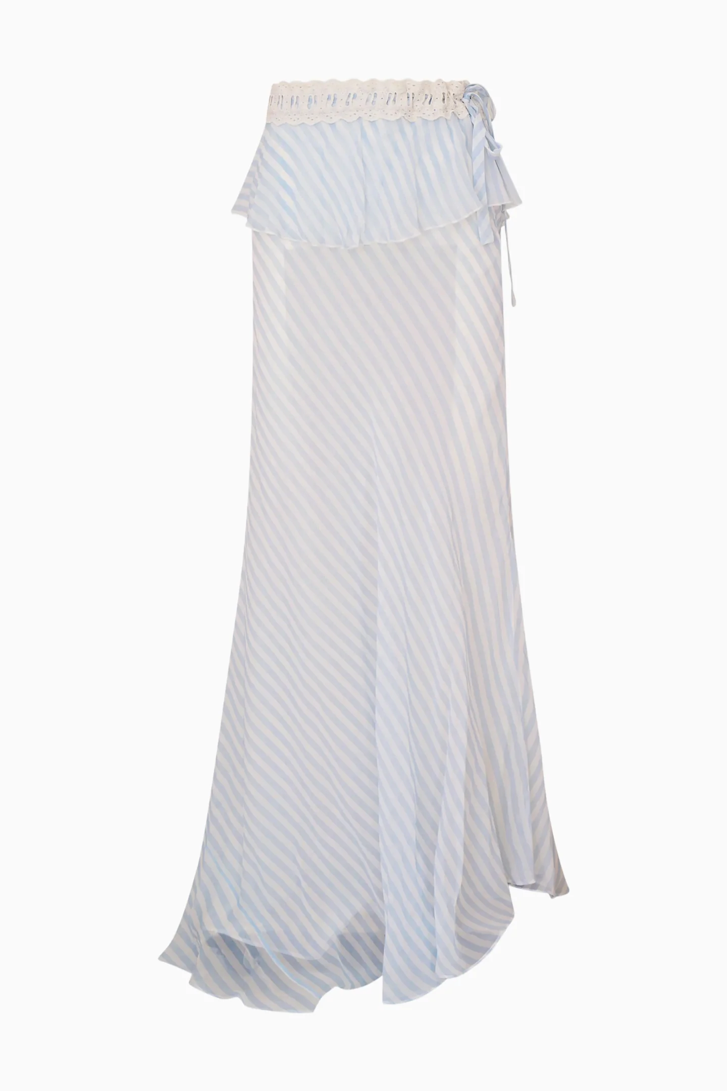 Sylette Chiffon Striped Maxi Skirt - Image 5