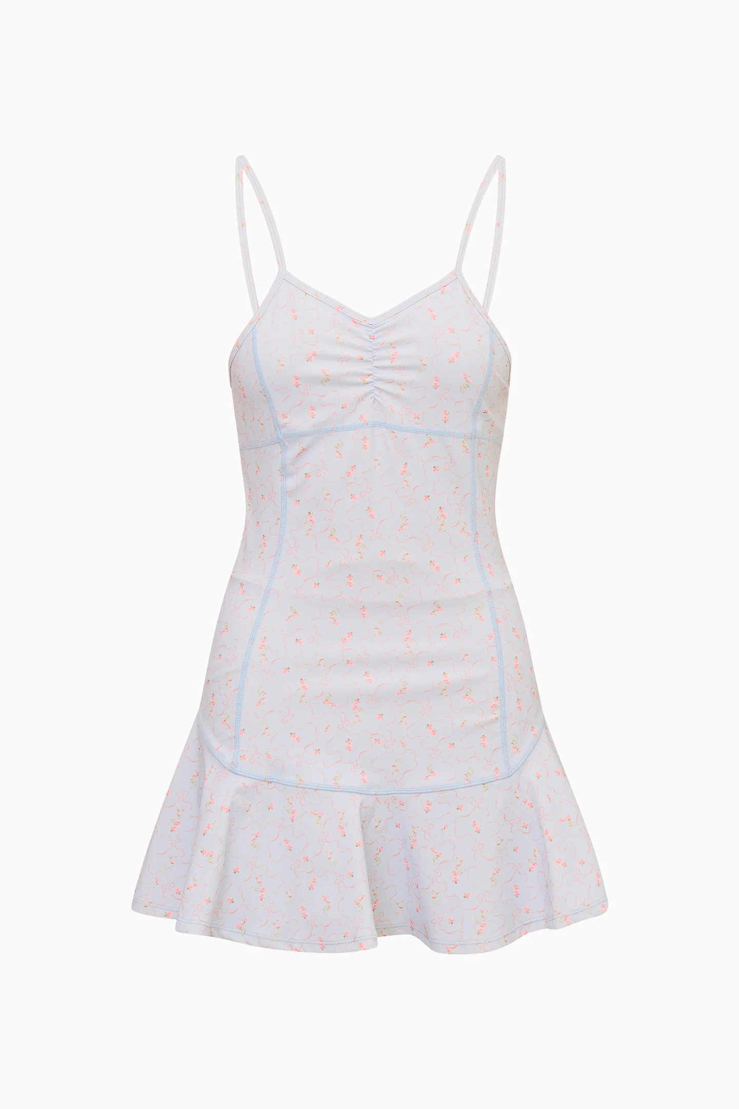 Sylvie Blue Floral Active Dress - Image 6