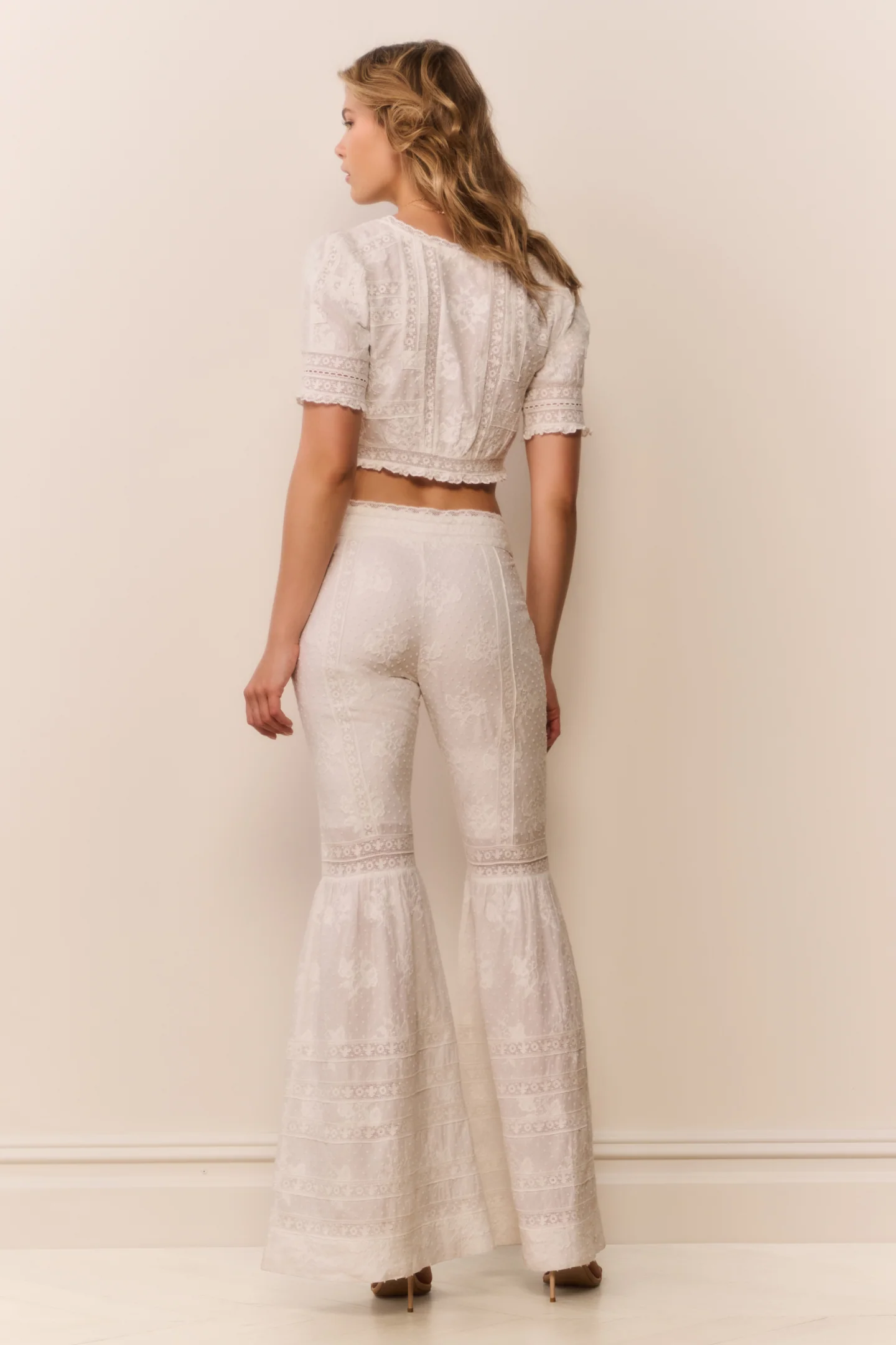 Tevla Cotton Victorian Bell Bottom Pant - Image 5
