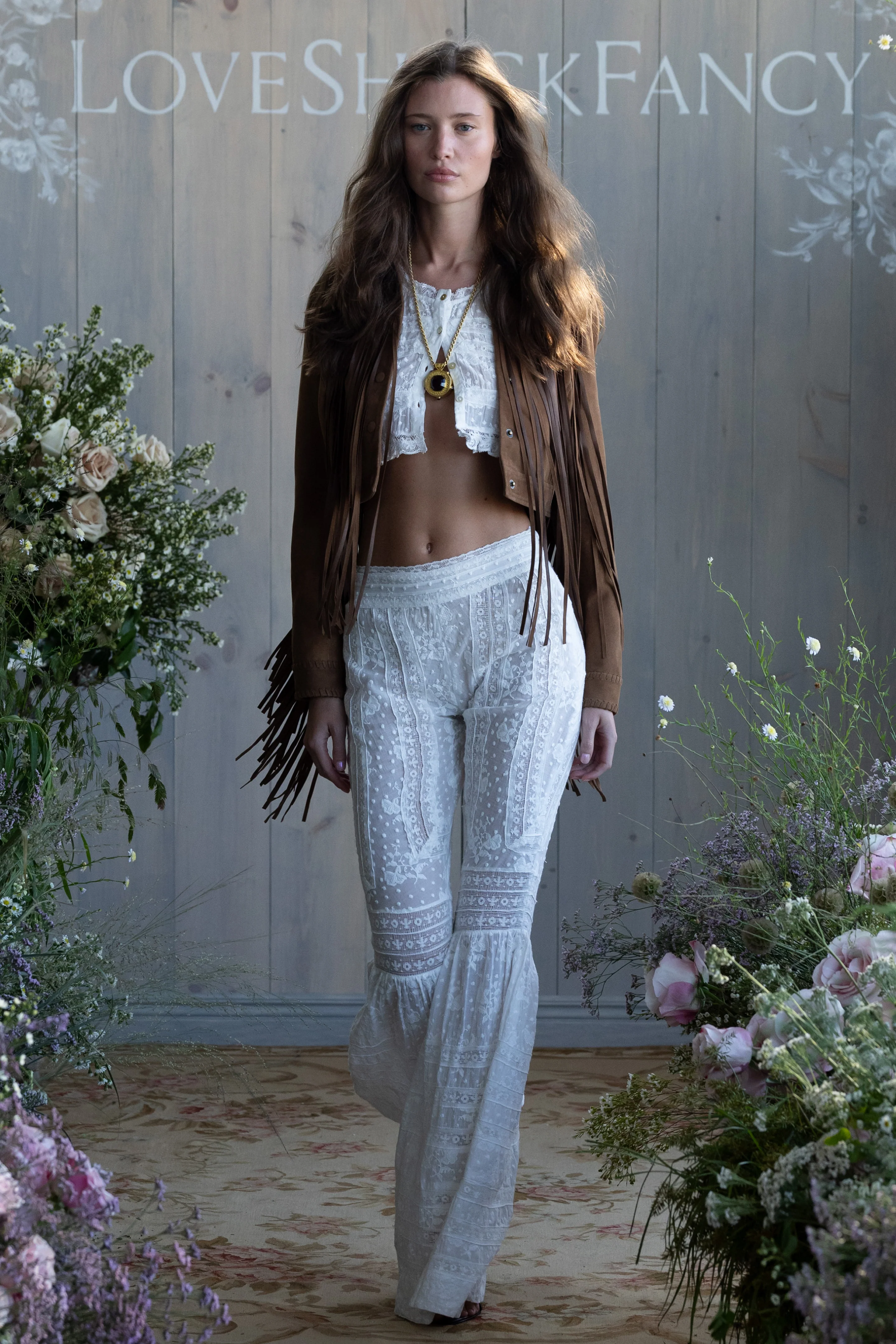 Tevla Cotton Victorian Bell Bottom Pant - Image 6