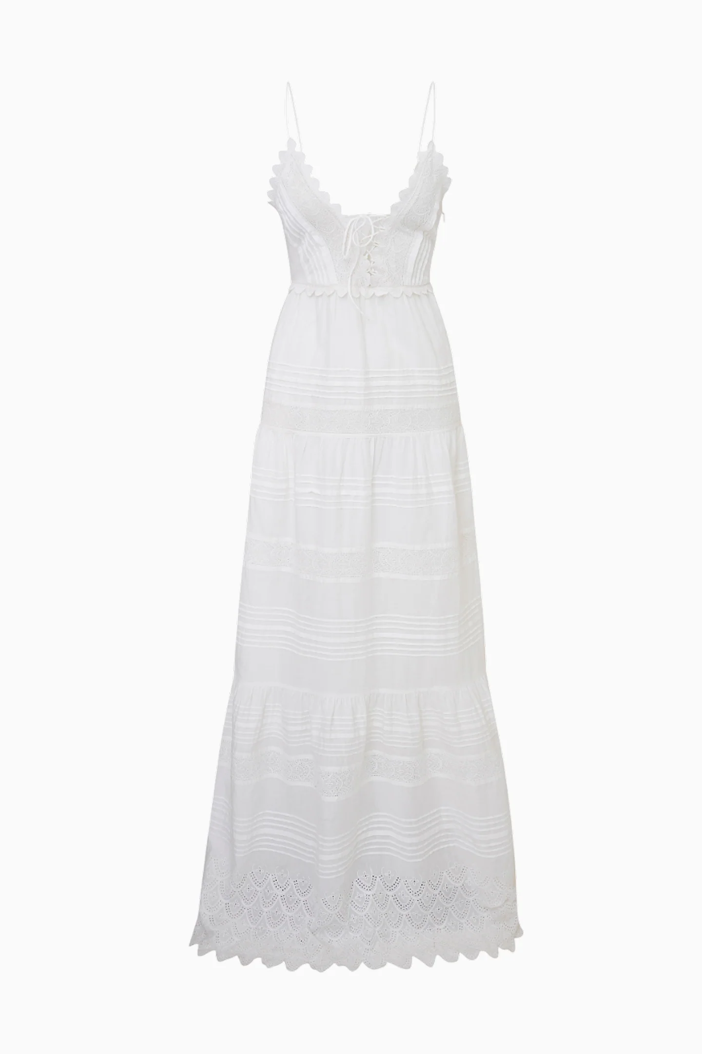 Terria Cotton Scalloped Maxi Dress - Image 5