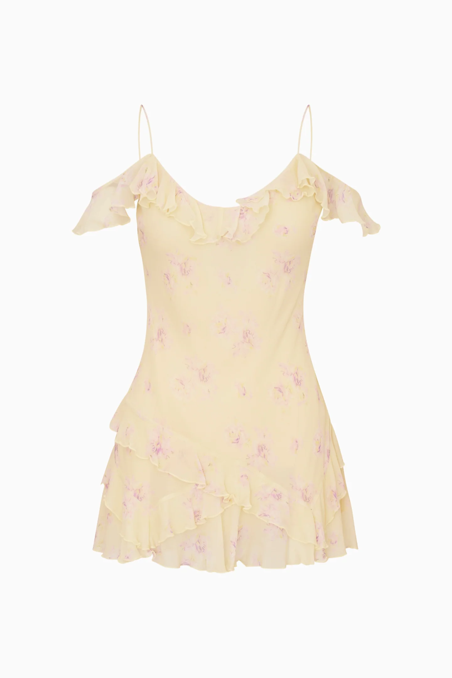 Timara Floral Chiffon Mini Dress - Image 7