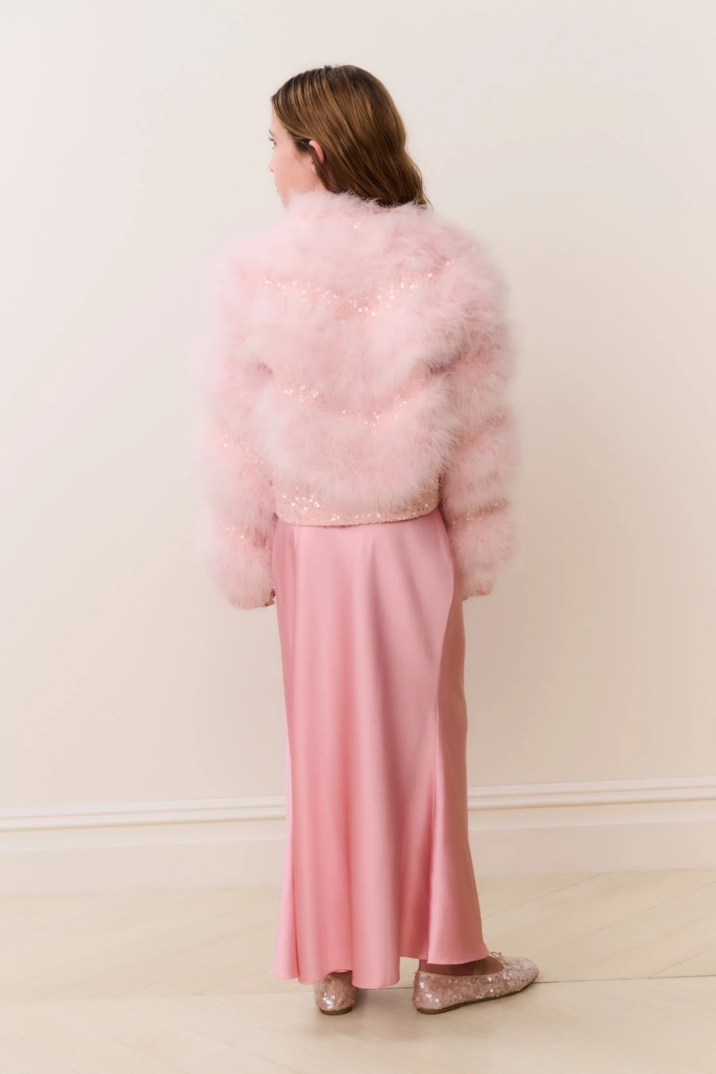 Tween Trislyn Feather Sequin Jacket - Image 4