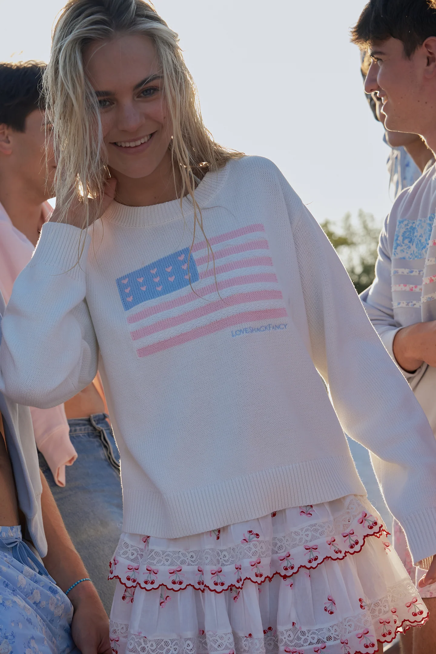 Ty Cotton Flag Pullover - IVORY DREAMS - Image 3