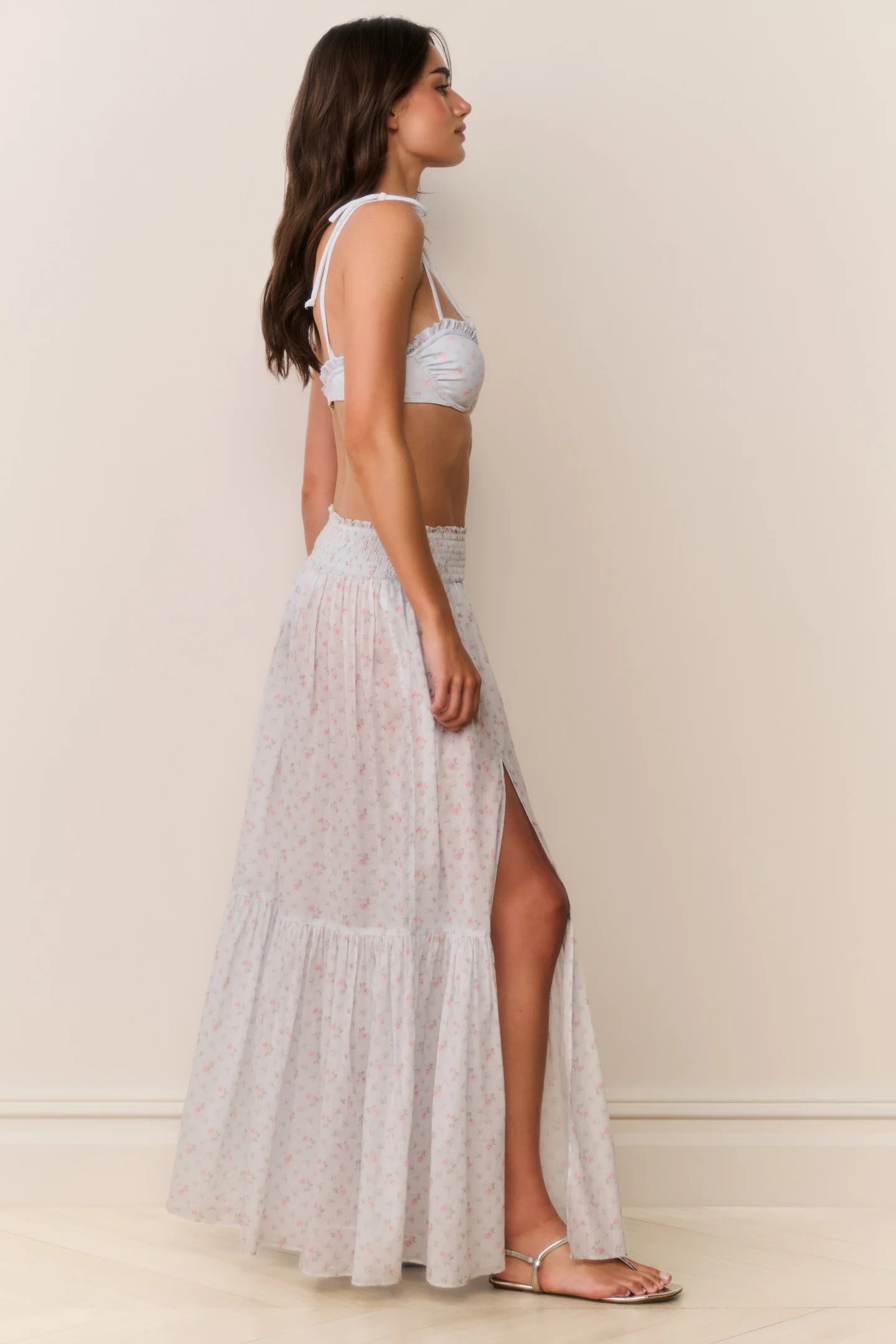 Umber Cotton Maxi Cover-Up Skirt - Image 2