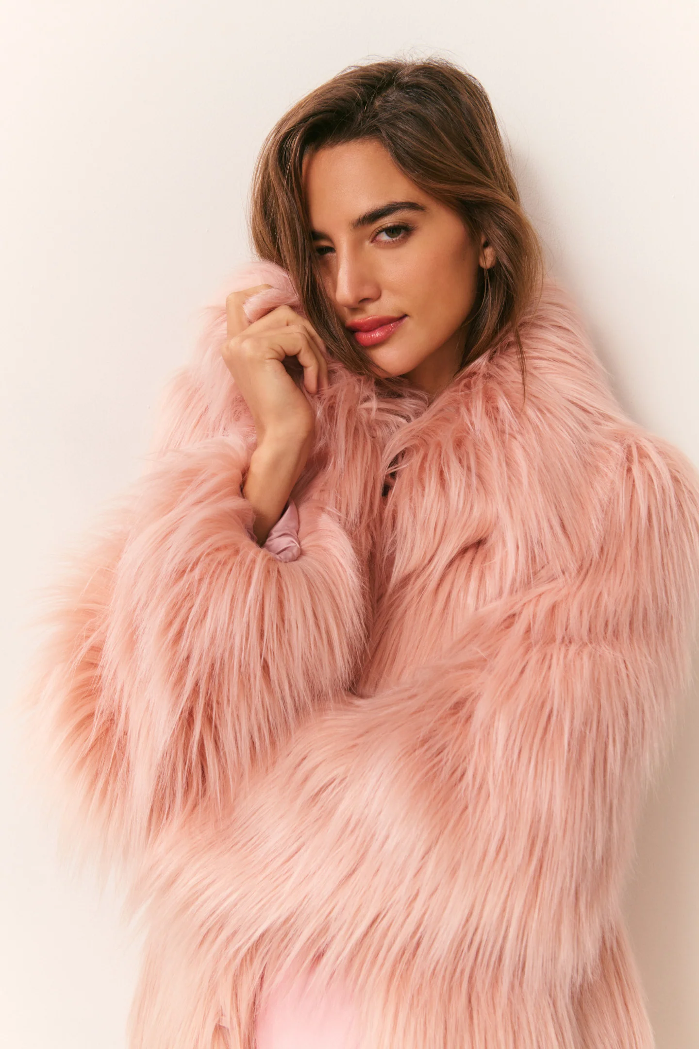 Valia Long Faux Fur Coat - Image 2