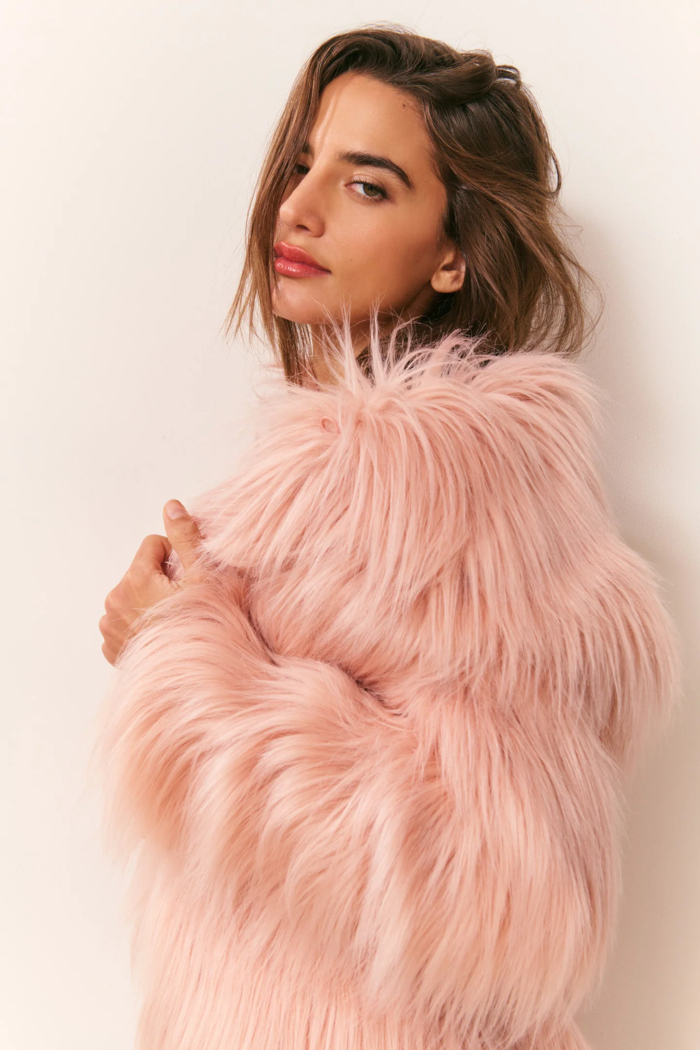 Valia Long Faux Fur Coat - Image 6