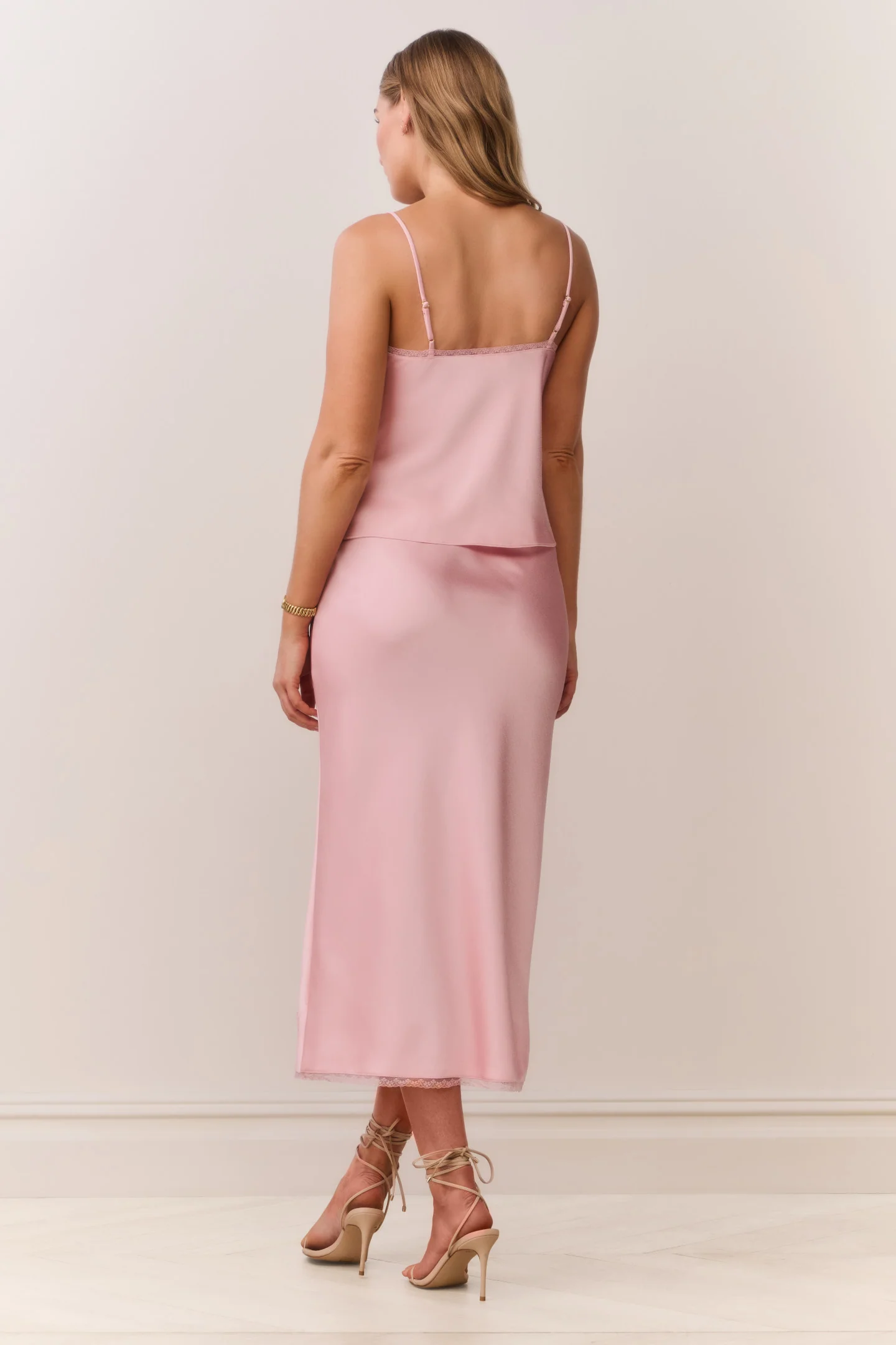 Vallis Lace Bow Satin Maxi Skirt - Image 5