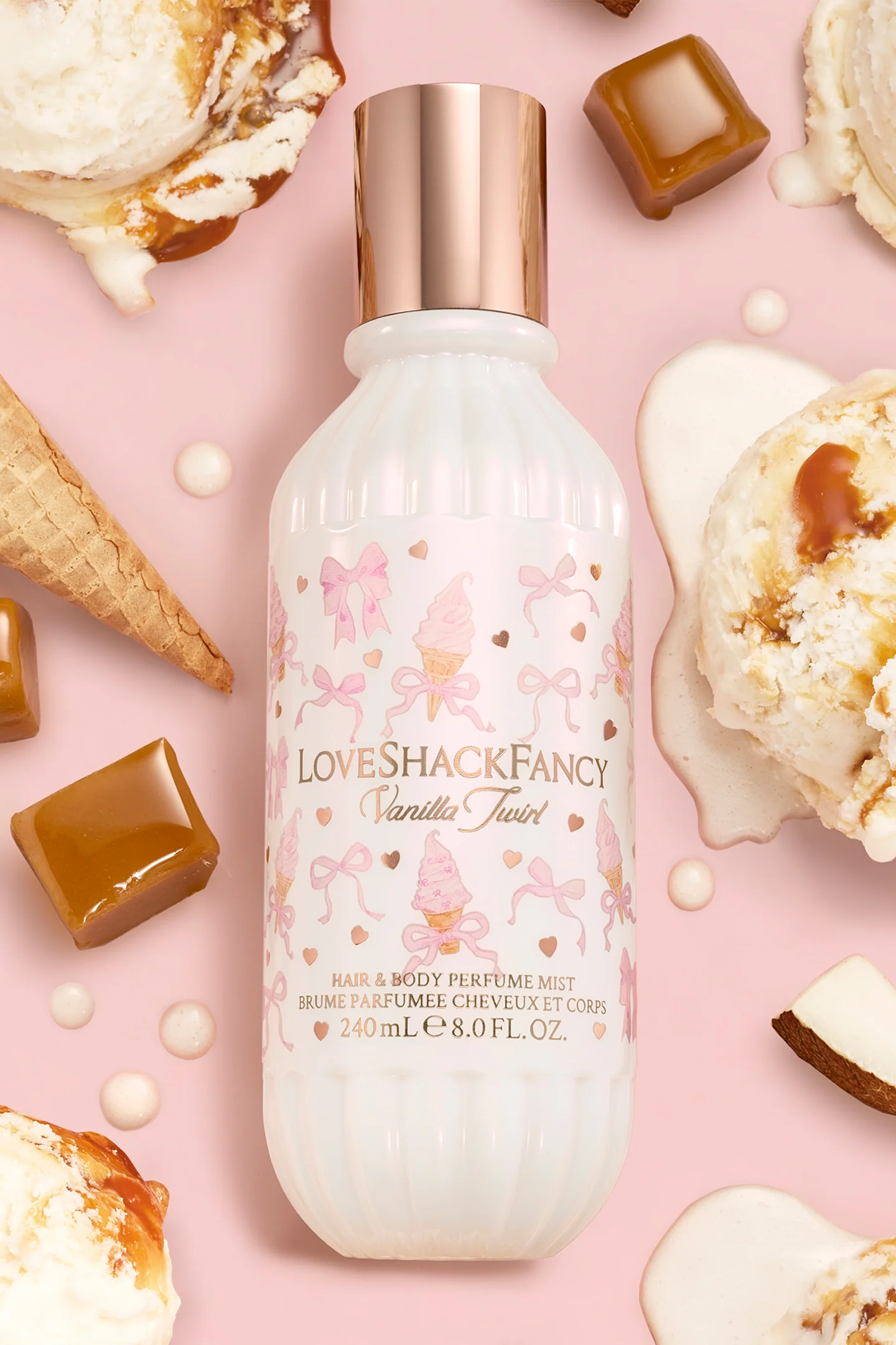 Vanilla Twirl Hair & Body Perfume Mist with Vanilla Mousse and Salted Caramel - Image 2