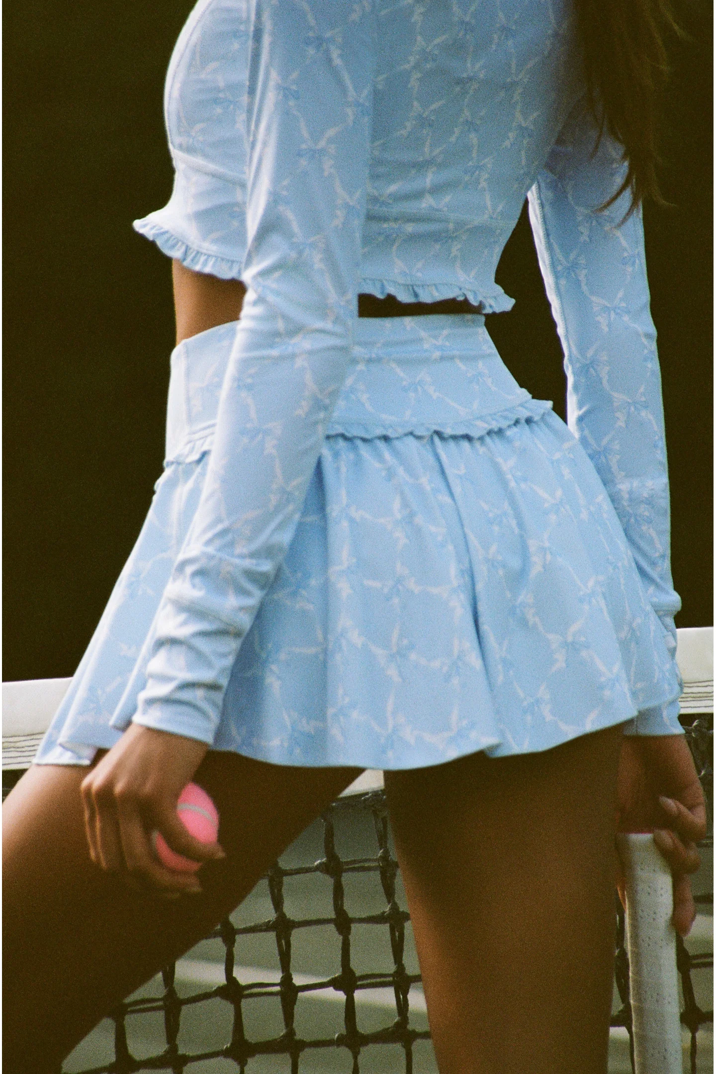 Vanina Bow Print Mini Active Skort - Image 7
