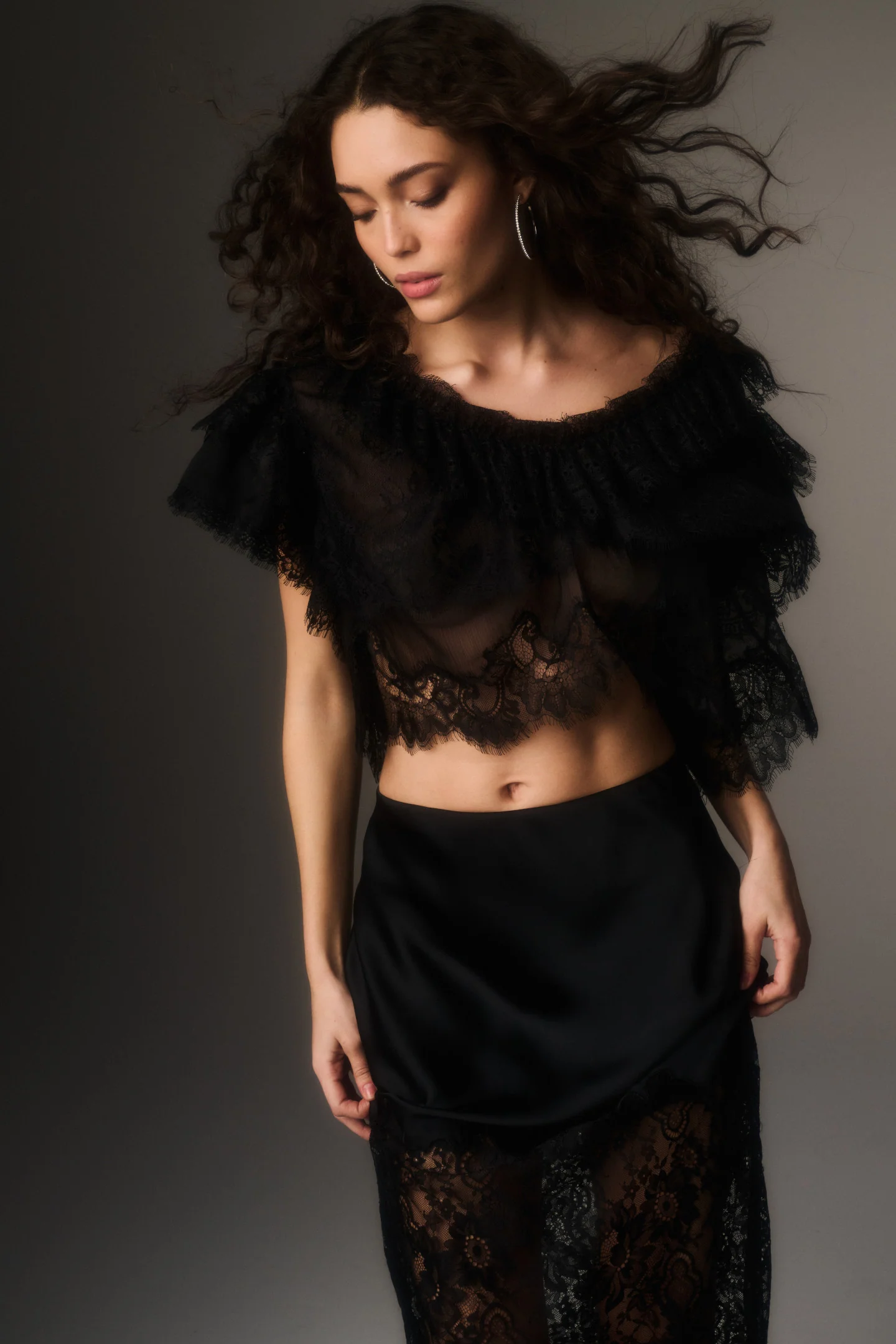 Vienne Lace Chiffon Top - Image 3
