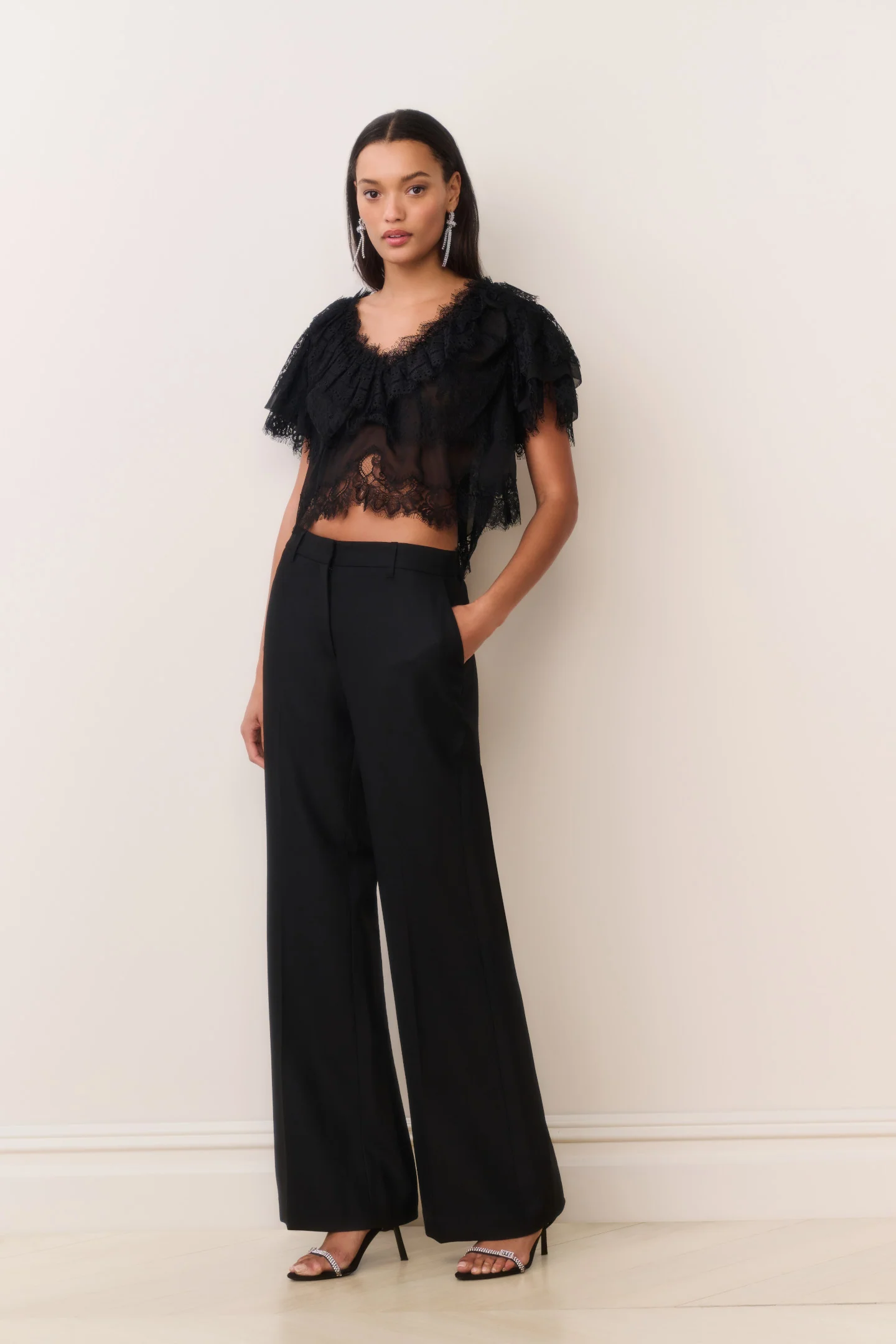Vienne Lace Chiffon Top - Image 4