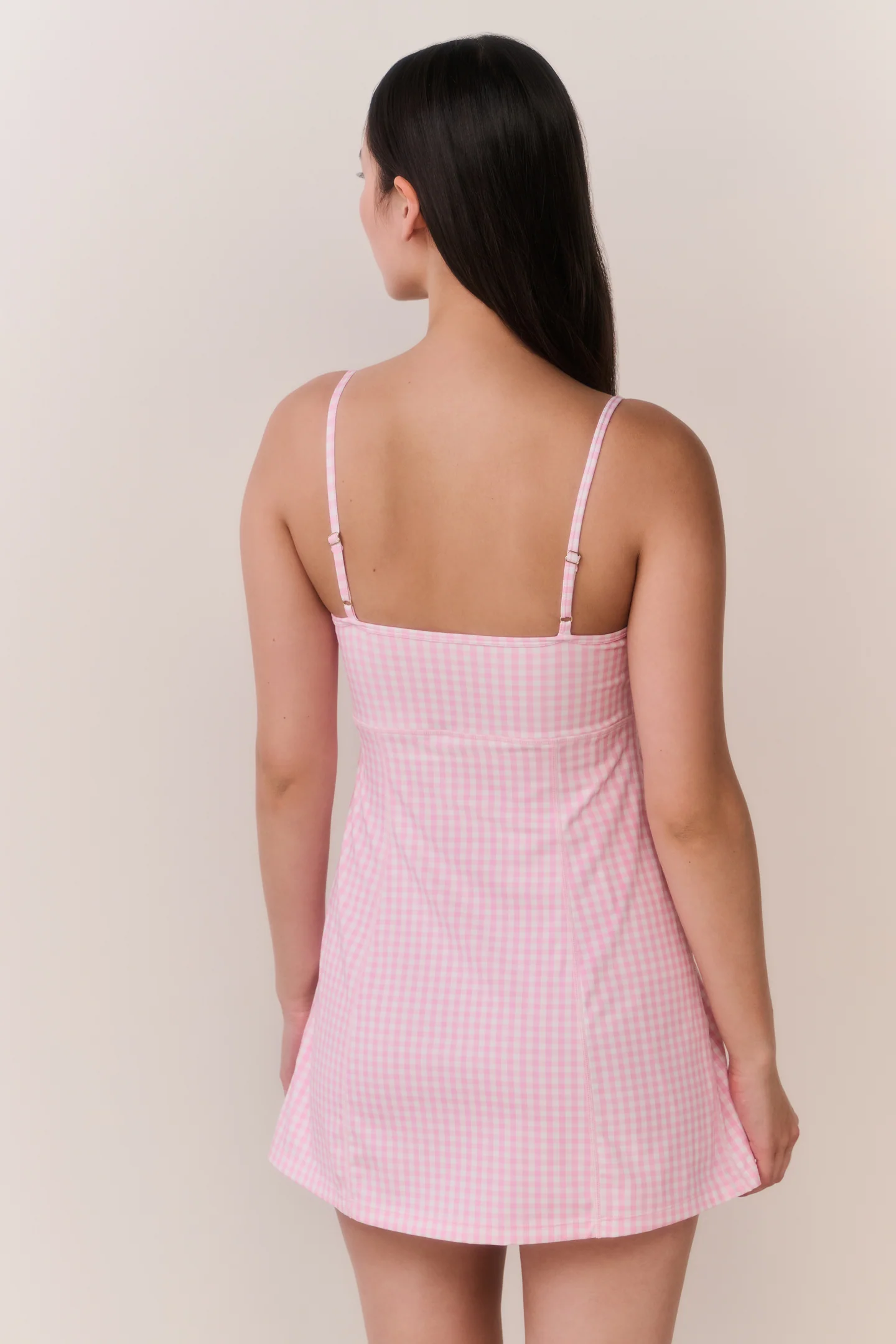 Vivianna Gingham Print Active Dress - Image 5
