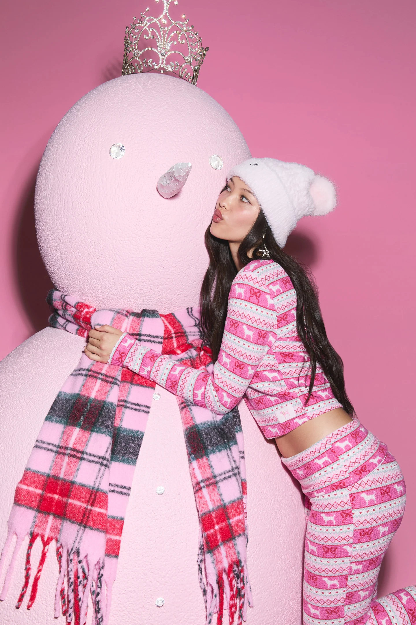 PINK x LoveShackFancy Waffle Henley And Pant Set - Image 3