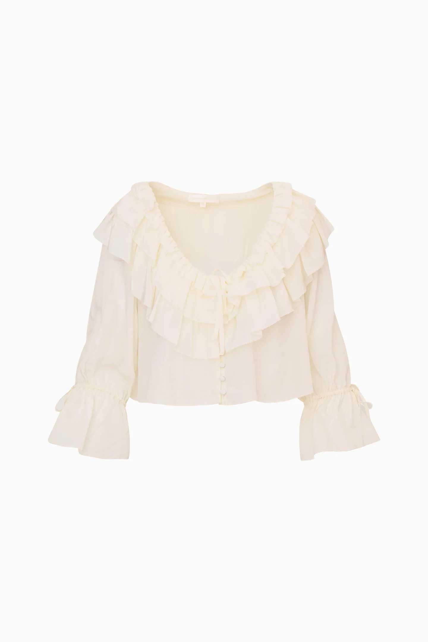 Warlow Silk Ruffle Blouse - Image 5