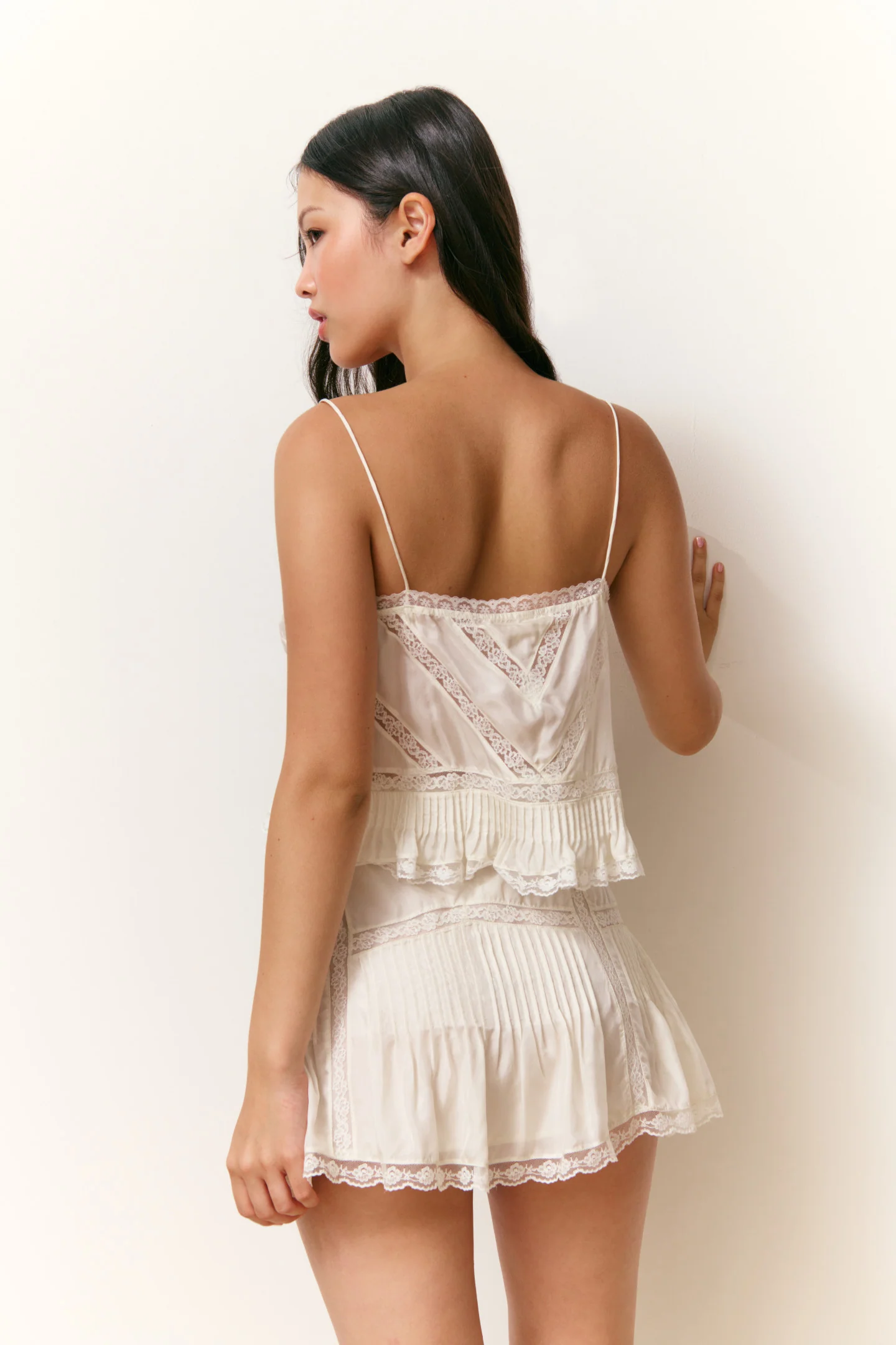 Willia Silk Lace-Detailed Mini Skirt - Image 12