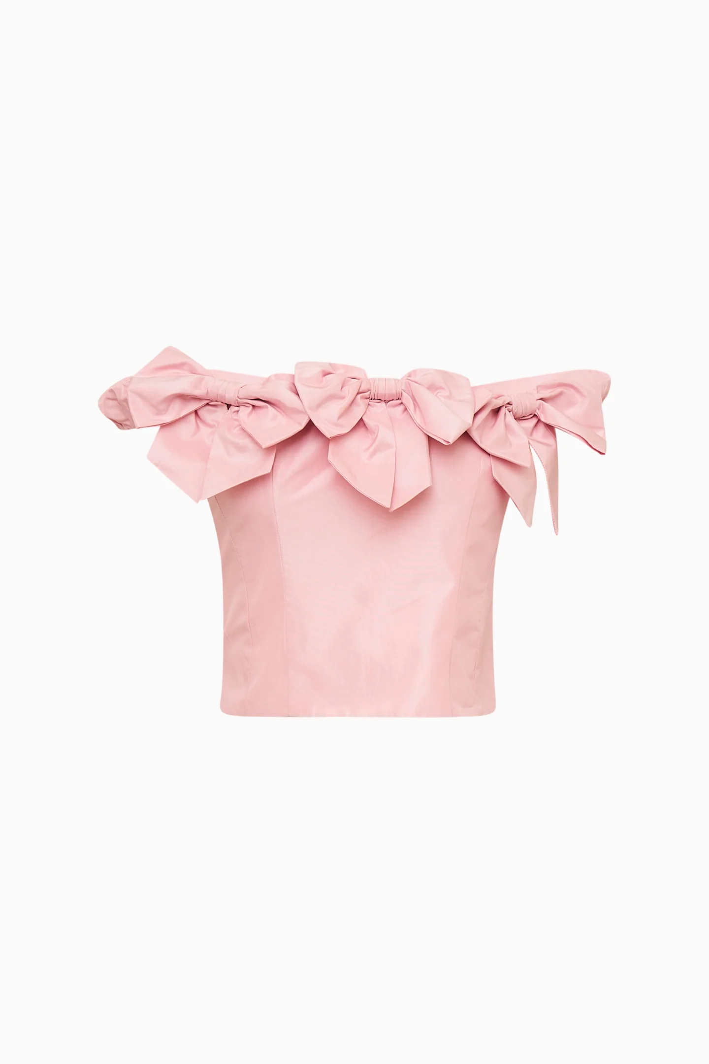 Winston Silk Taffeta Bow Top - Image 6