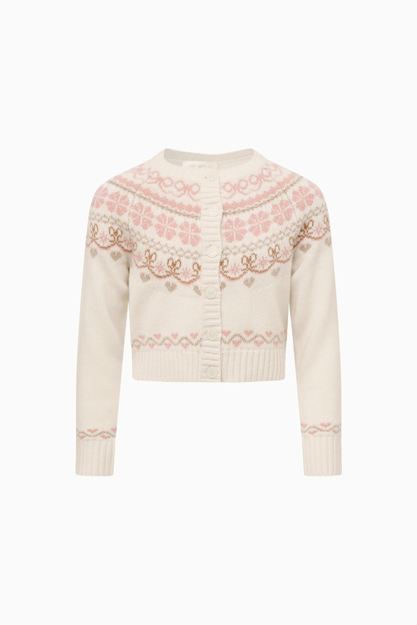 Little Girls Wrenna Fair Isle Cardigan - Image 3
