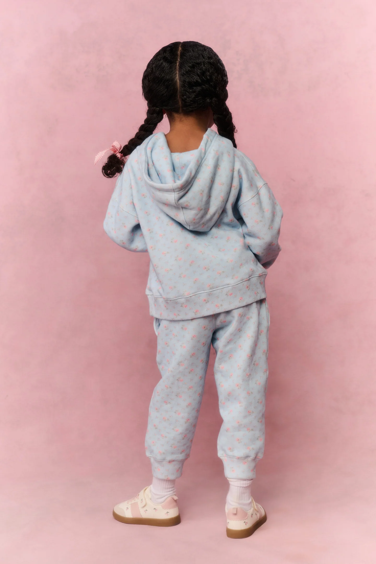 Little Girls Floral Zena Sweatpant - Image 5